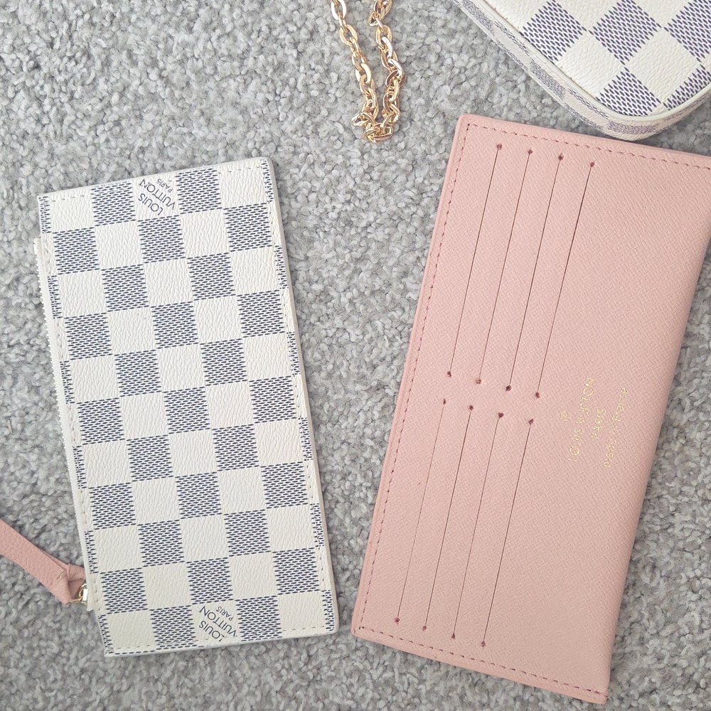 Louis Vuitton Damier Azur Crossbody Bag - White and Pink - Picture 2 of 3